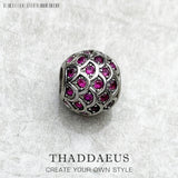 Red Fish Beads 925 Sterling Silver Charm Jewelry Gift For Women
