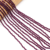 Natural Spinel Beads 3mm Purple Round Semi-Precious Stone for DIY Jewelry
