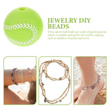 DIY Silicone Sports Beads Bracelet Craft Kit 15Mm Volleyball Football Baseball