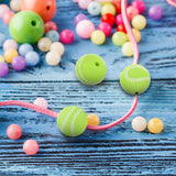 DIY Silicone Sports Beads Bracelet Craft Kit 15Mm Volleyball Football Baseball