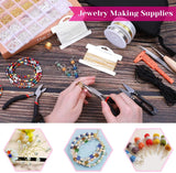 Jewelry Repair Tool Set with Magnifier, Pliers, Scissors - DIY Beads Kit