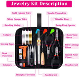 Jewelry Repair Tool Set with Magnifier, Pliers, Scissors - DIY Beads Kit