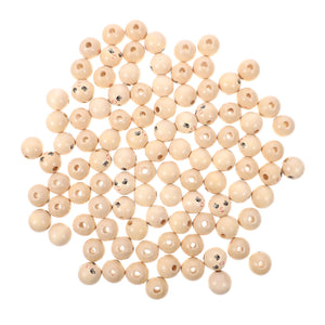 Wooden Round Face Beads for Jewelry Making