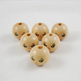 Wooden Round Face Beads for Jewelry Making