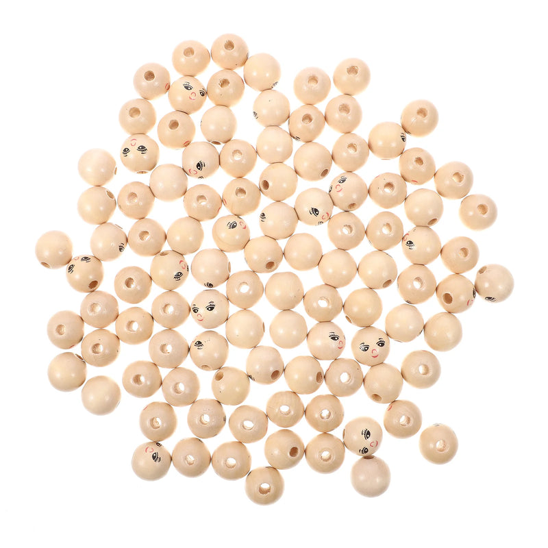 Wooden Round Face Beads for Jewelry Making