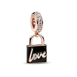 Cupronickel Silver Plated Seashells Love Key Pendant Charm Beads