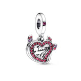 Cupronickel Silver Plated Seashells Love Key Pendant Charm Beads