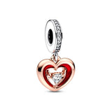 Cupronickel Silver Plated Seashells Love Key Pendant Charm Beads