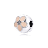 925 Sterling Silver Floral Clip Charms for Bracelets
