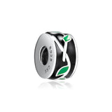 925 Sterling Silver Beads for Bracelets Forever Love Rose Charms