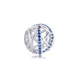 925 Sterling Silver Galaxy Openwork Charms Beads for Bracelets