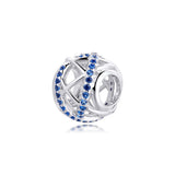 925 Sterling Silver Galaxy Openwork Charms Beads for Bracelets