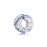 925 Sterling Silver Galaxy Openwork Charms Beads for Bracelets