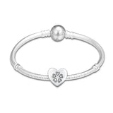 Hearts of Love Clip charms for Bracelets 100% 925 Sterling Silver