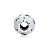 Hollow Pave Charms 925 Silver Beads for Bracelets