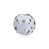 Hollow Pave Charms 925 Silver Beads for Bracelets