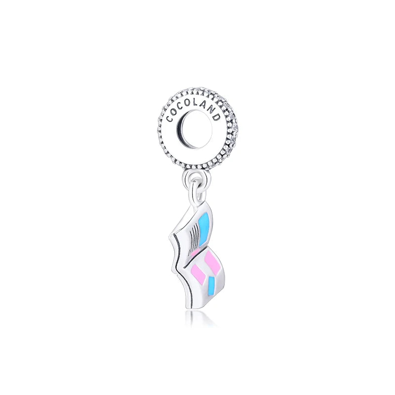 925 Silver Love Letter Charm Beads for Bracelets