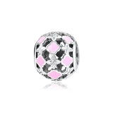 925 Silver Openwork Floral Charms Beads for Bracelets
