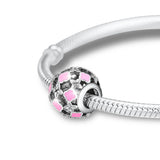 925 Silver Openwork Floral Charms Beads for Bracelets