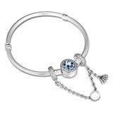 Tropical Shell & Pearl Safety Chain 925 Sterling Silver Beads