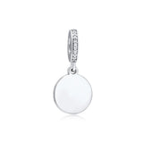 925 Sterling Silver Open My Heart Charm Beads for Bracelets Necklaces