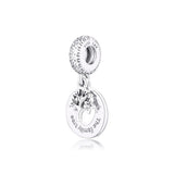 925 Sterling Silver Family Tree Charms Beads for Necklaces Bracelets
