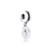 925 Sterling Silver Beads for Necklaces Bracelets Hold Your Heart Split Charms