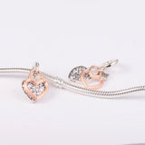 Sterling Silver Couple Pendant for Jewelry Making Bracelets