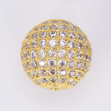 Silver Zircon Spacer Bead for DIY Jewelry Making