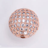 Silver Zircon Spacer Bead for DIY Jewelry Making