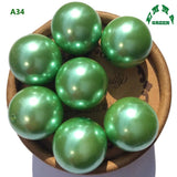6-30mm Green ABS Pearl Beads Round Chunky Loose Beads