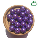 Violet Purple Pearl Beads Acrylic Bead Chunky Beads 6mm-30mm