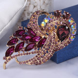 Alloy Inlaid Rhinestone Brooch Fashionable High-end Clothing Accessories Pin