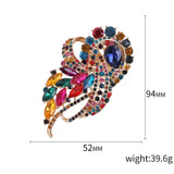 Alloy Inlaid Rhinestone Brooch Fashionable High-end Clothing Accessories Pin