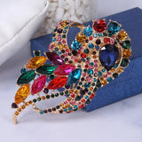 Alloy Inlaid Rhinestone Brooch Fashionable High-end Clothing Accessories Pin