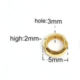 14k Filled Spacer Beads Metal Big Hole Beads for DIY Jewelry Making