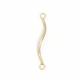 14k Gold-Filled Smooth Fan Bent Tube Jewelry Finding