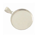 Beadsnice 27610smt17 Bezel Cup Tray & Hoop Sterling Silver 925 Jewelry Supplies