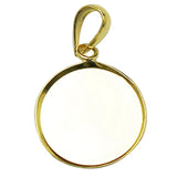 925 Sterling Silver Pendant Tray Round Blank Necklace Jewelry Making