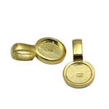 925 Sterling Silver Pendant Bail Flat Pad Bails