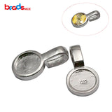 925 Sterling Silver Pendant Bail Flat Pad Bails