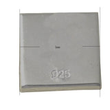 Sterling Silver 5 mm Square Bezel Cups for Jewelry Making