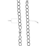 925 Sterling Silver Bulk Necklace Round Cable Chain for Women