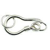 925 Silver Chain Clasp Hook Eye for Necklace DIY Jewelry 30879