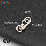 925 Silver Chain Clasp Hook Eye for Necklace DIY Jewelry 30879