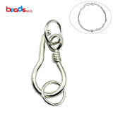 925 Silver Chain Clasp Hook Eye for Necklace DIY Jewelry 30879