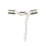 925 Sterling Silver Clasp Cord End for Bracelet