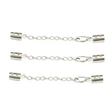 925 Sterling Silver Clasp Cord End for Bracelet