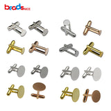 Sterling Silver Cufflink Blanks with Flat Pad DIY for him