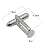Sterling Silver Cufflink Blanks with Flat Pad DIY for him